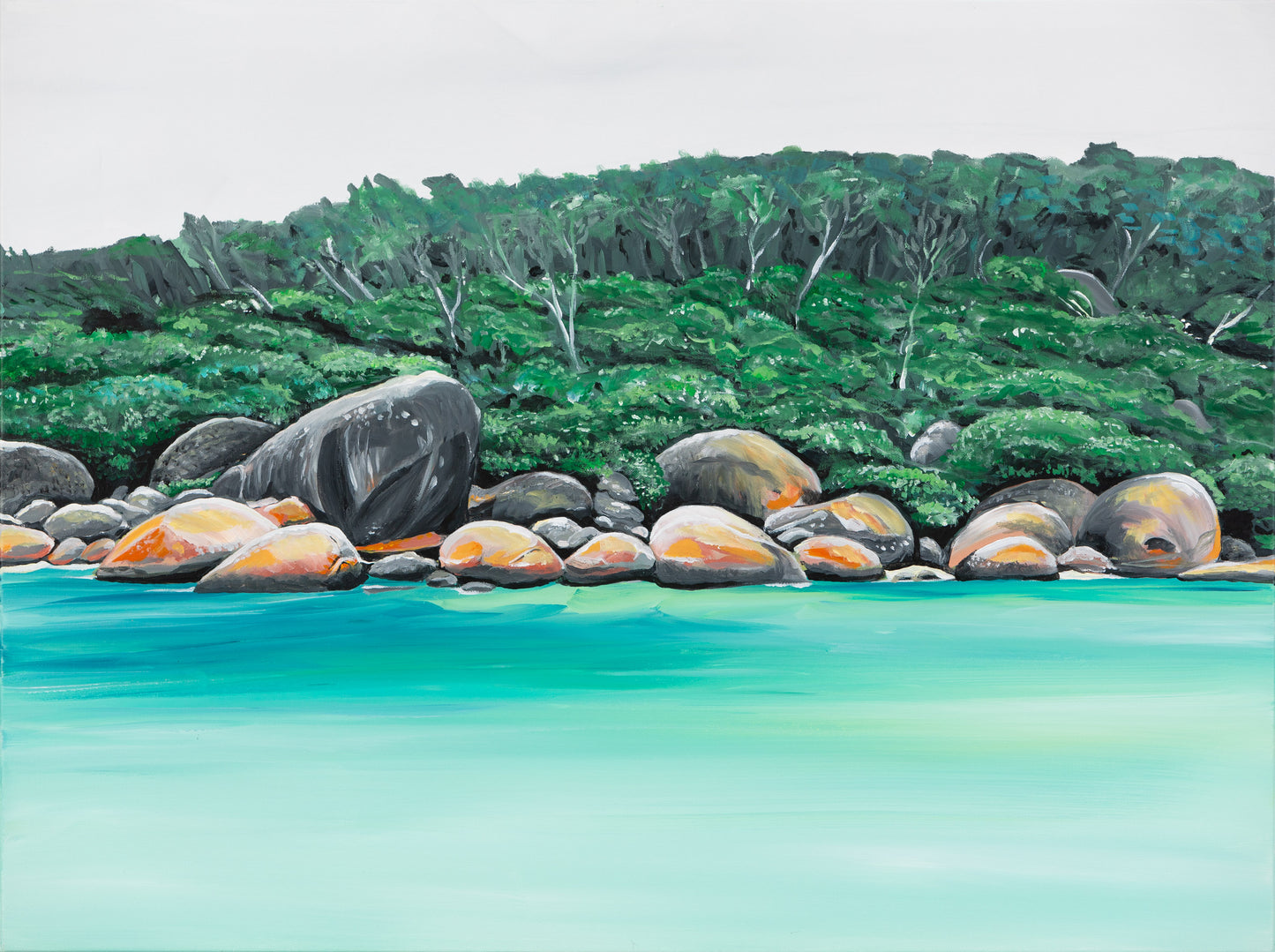 Limited edition, Fine Art Canvas Print - Whale Rock Wilsons Promontory