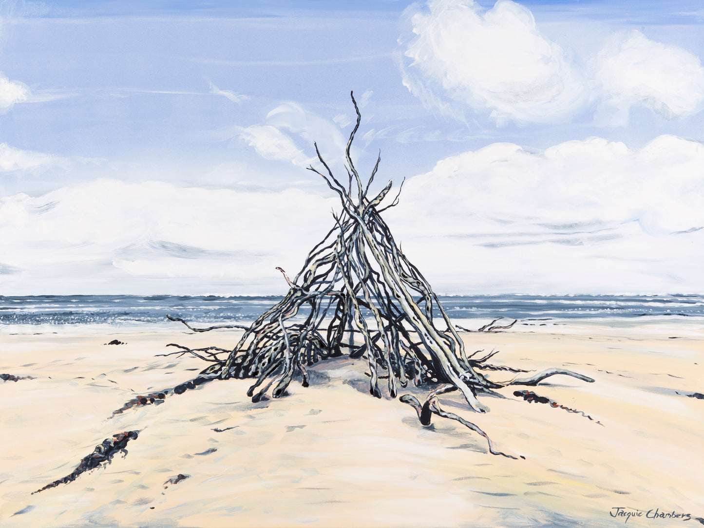 Fine Art Canvas Print - Beach Combers