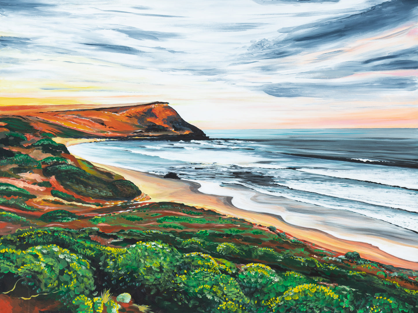 Limited edition, Fine Art Canvas Print - Berry's Beach Headland
