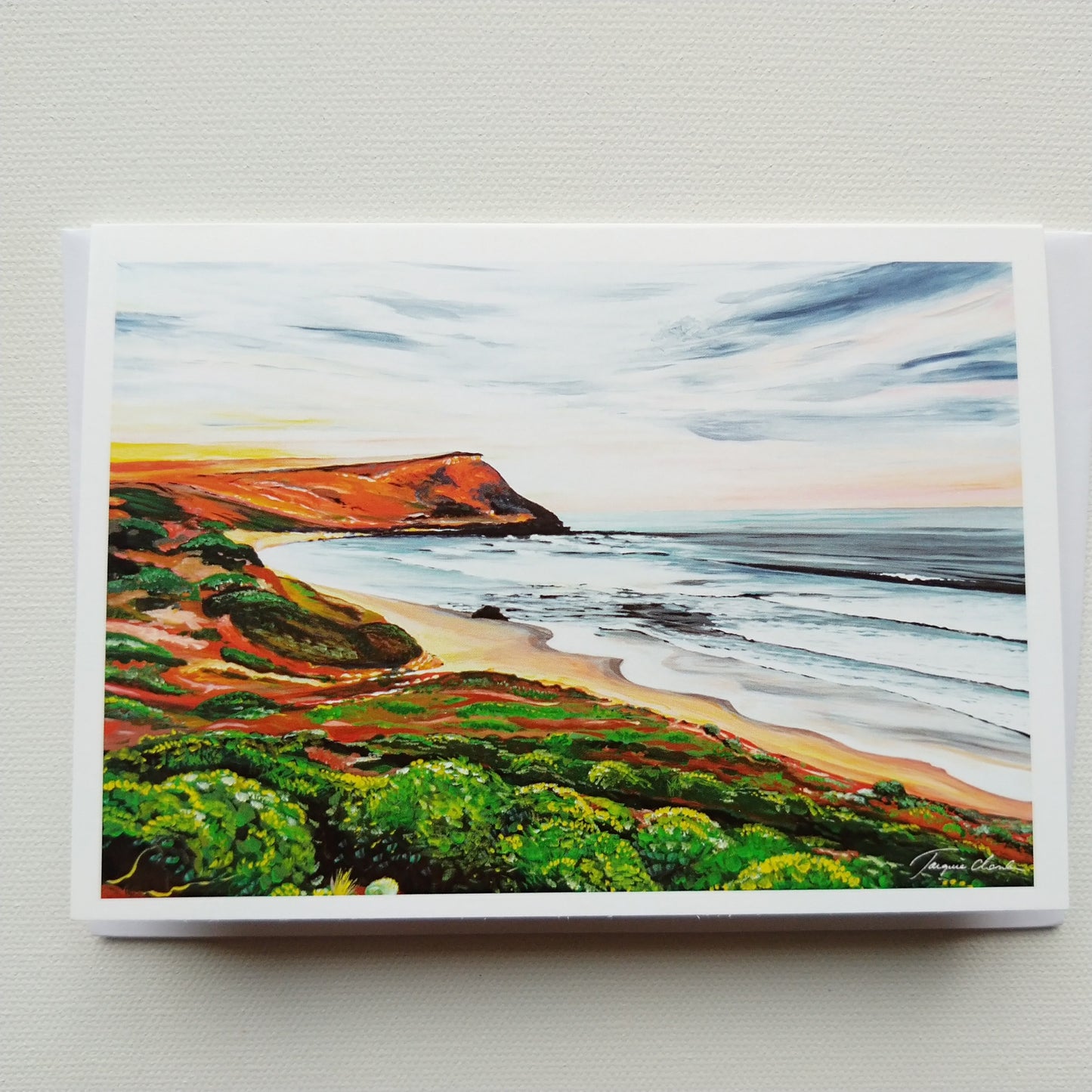 Greeting card - Berrys beach headland