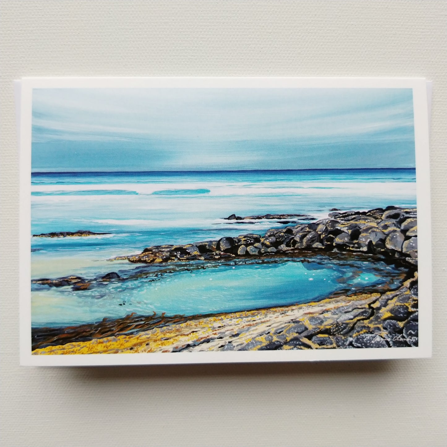 Greeting card - Berrys beach Rockpool