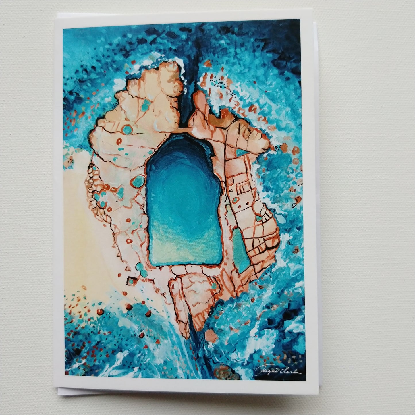 Greeting card - Cape Paterson Rock pool