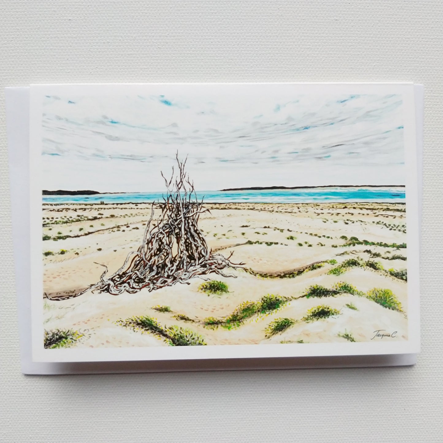 Greeting card - Sandbar Inverloch, Victoria