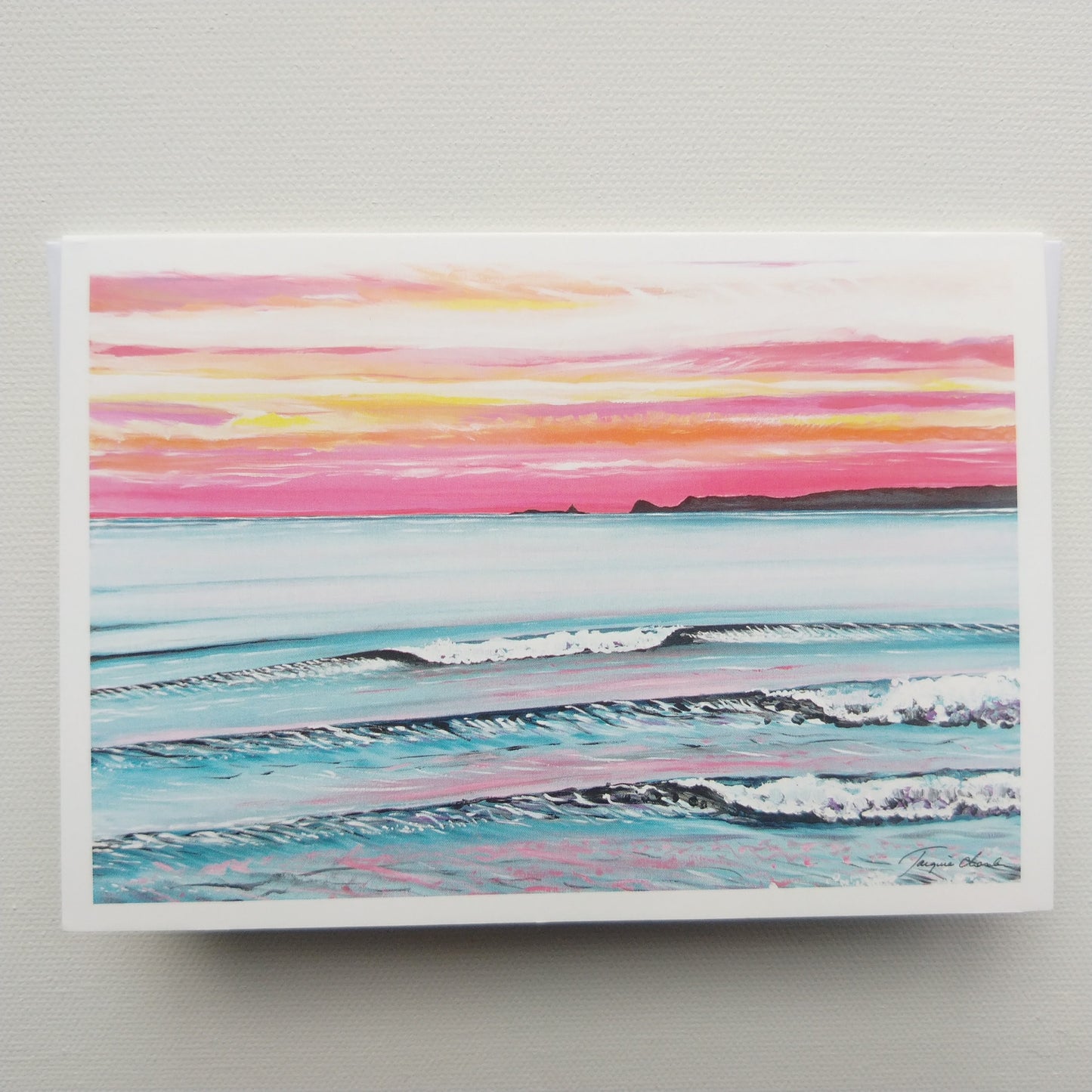 Greeting card - Sunset Sunderland bay