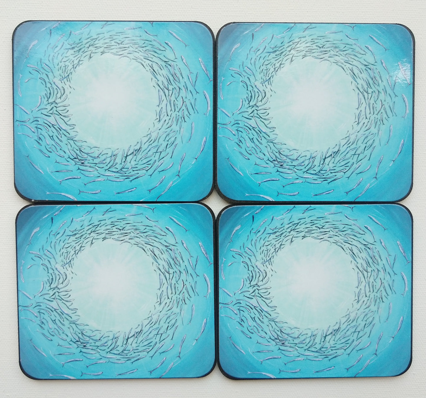 Drink Coaster - Fish shoal dreaming