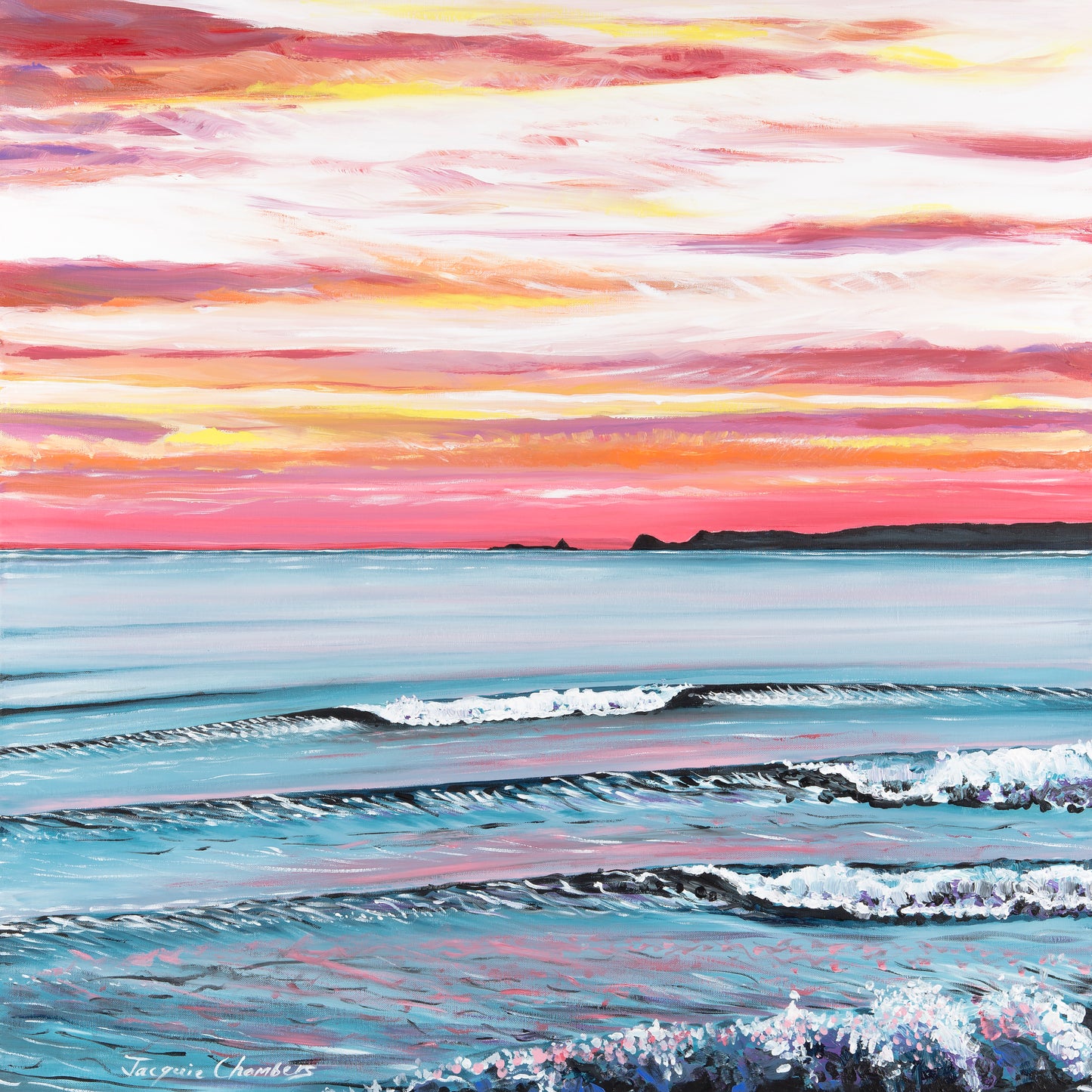 Limited edition, Fine Art Canvas Print- Sunderland Bay Sunset