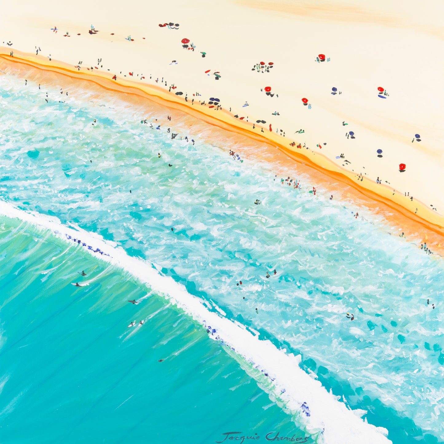 Original Painting - At the beach
