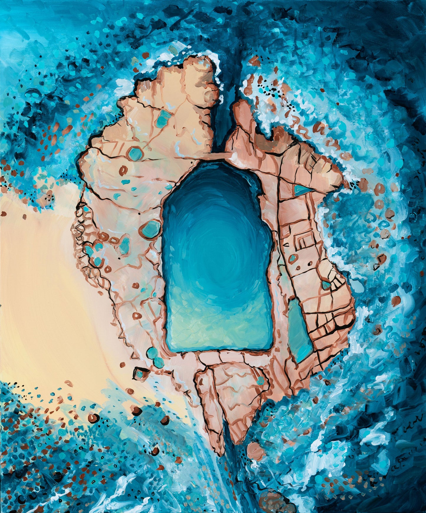 Limited edition, Fine Art Canvas Print - Cape Paterson Rock Pool