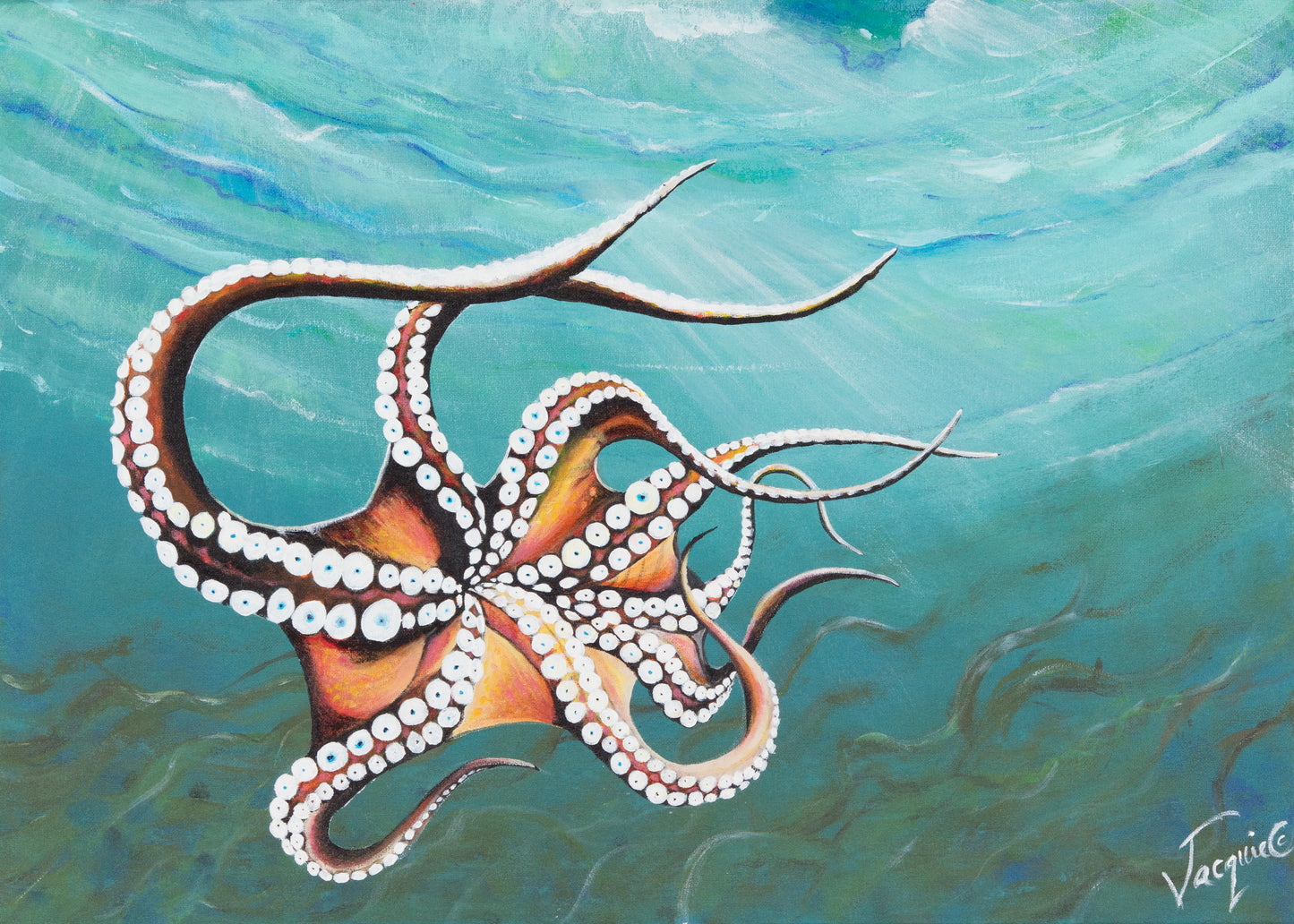 Fine Art Canvas Print - Octypus Dancing