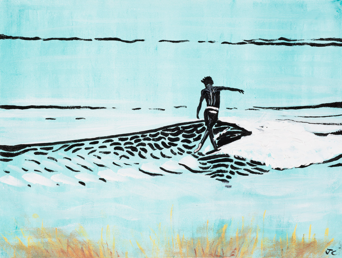 Original Painting - Surfer guy