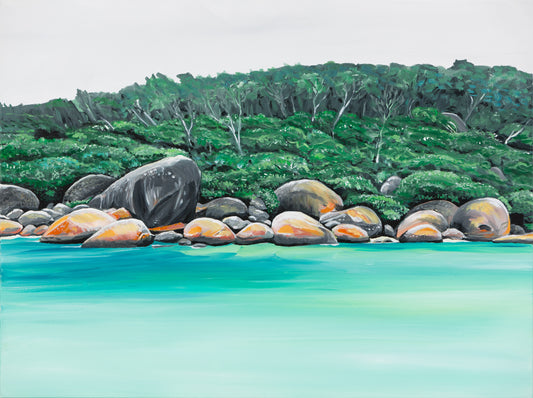Fine Art Canvas Print - Whale Rock Wilsons Promontory