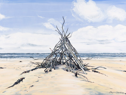 Fine Art Canvas Print - Beach Combers