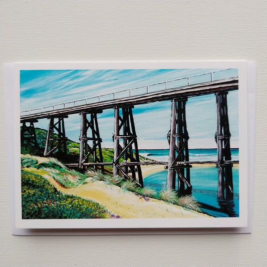 Greeting card - Kilcunda bridge