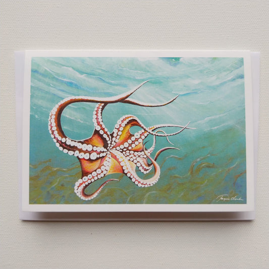 Greeting card - Octopus dancing