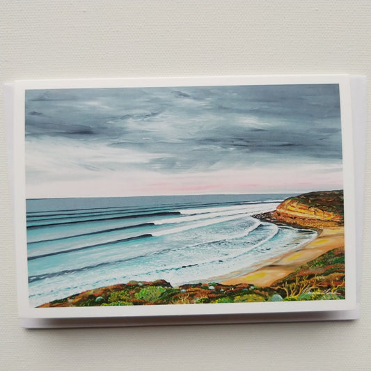 Greeting card - Sea and country, Bells beach, Victoria