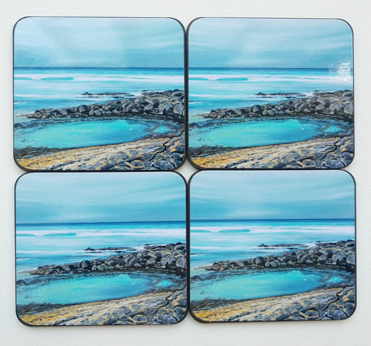 Drink Coaster - Berry's Beach Rockpool