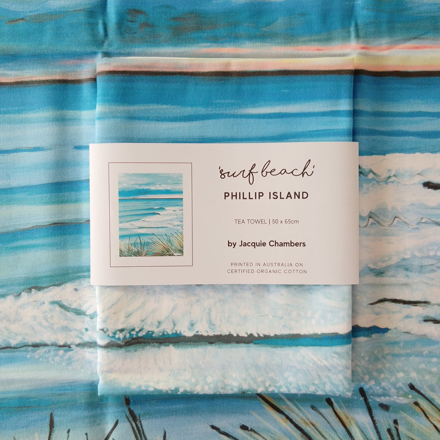 Tea Towel - Surf beach