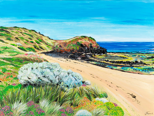 Fine Art Canvas prints - Smiths beach wildflowers