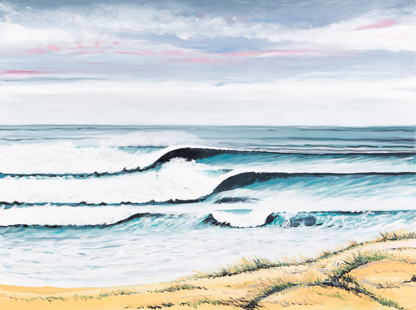 Fine Art Canvas Print - Cape Woolamai Waves